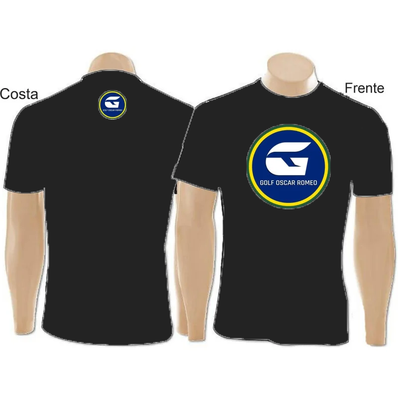 Camiseta Oficial Golf Oscar Romeo - Cor Preta
