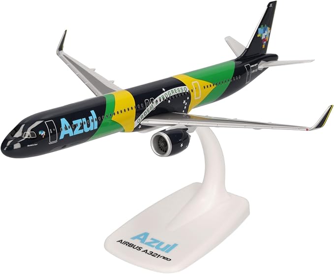 Maquete Herpa Airbus A321neo Azul – Bandeira do Brasil | Escala 1:200